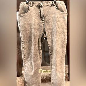 Seine high rise skinny jeans in light acid wash 27”